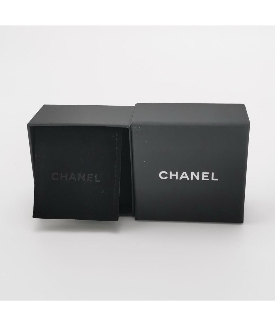 CHANEL Золотые металлические серьги, фото 4