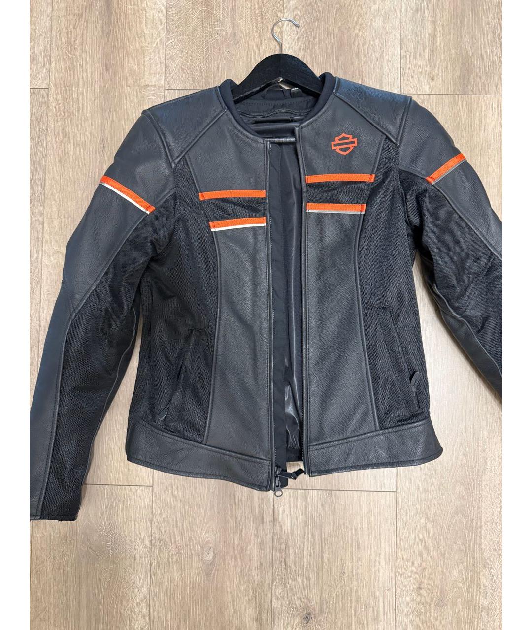 Harley Davidson Черная кожаная куртка, фото 6