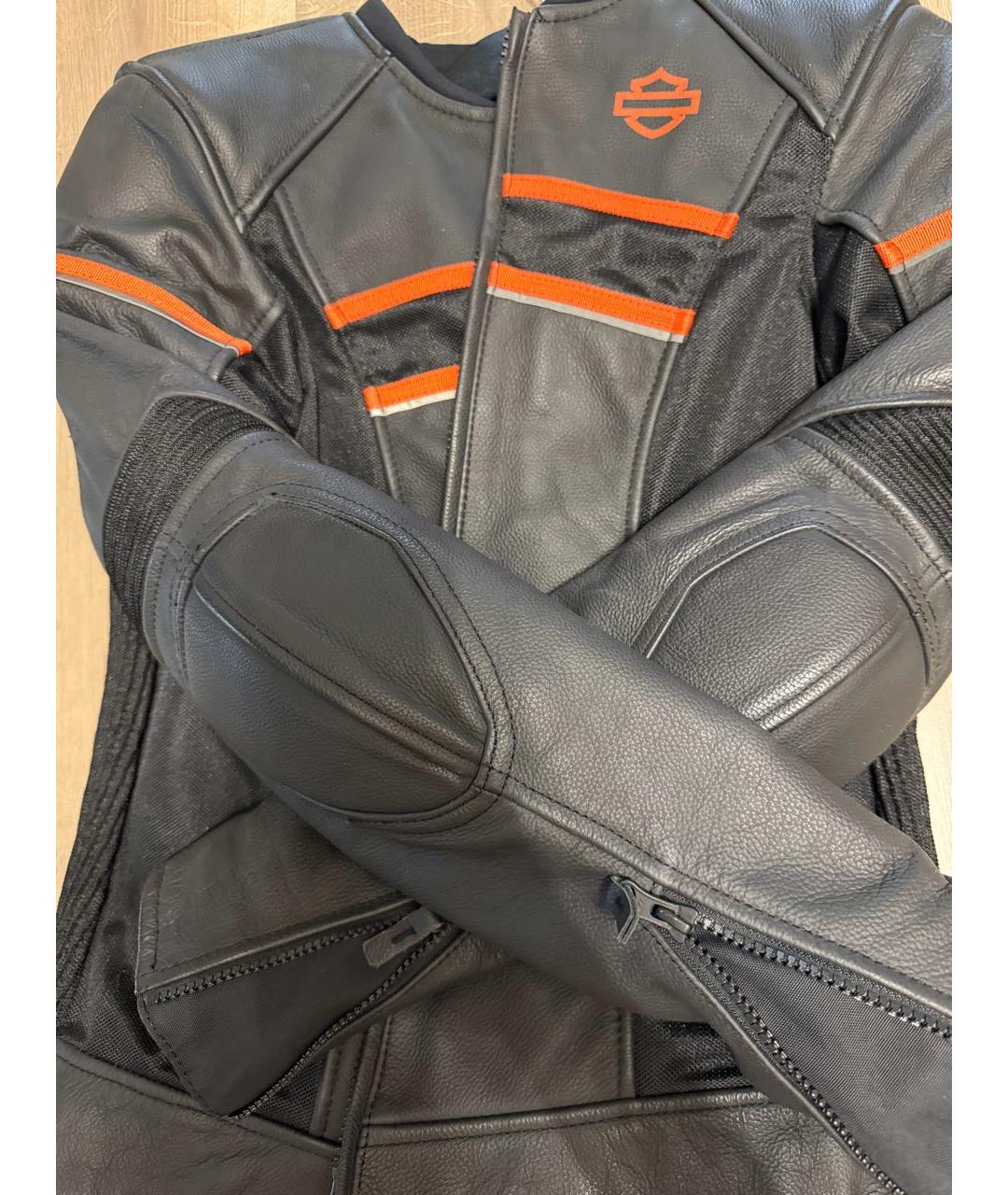 Harley Davidson Черная кожаная куртка, фото 5