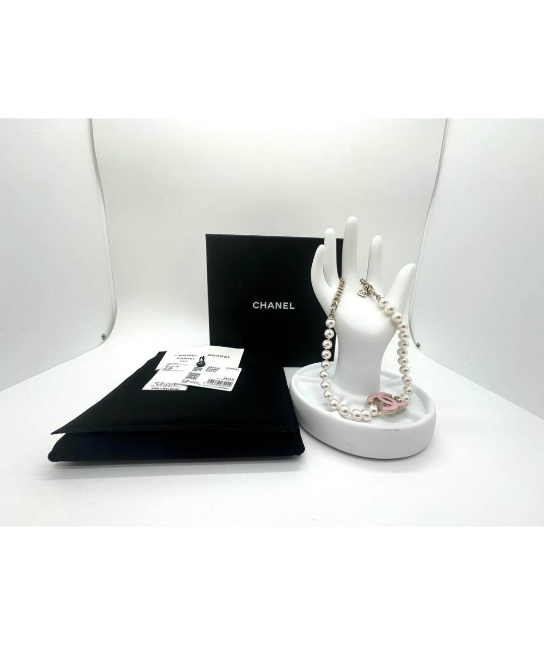 CHANEL Розовое колье, фото 2