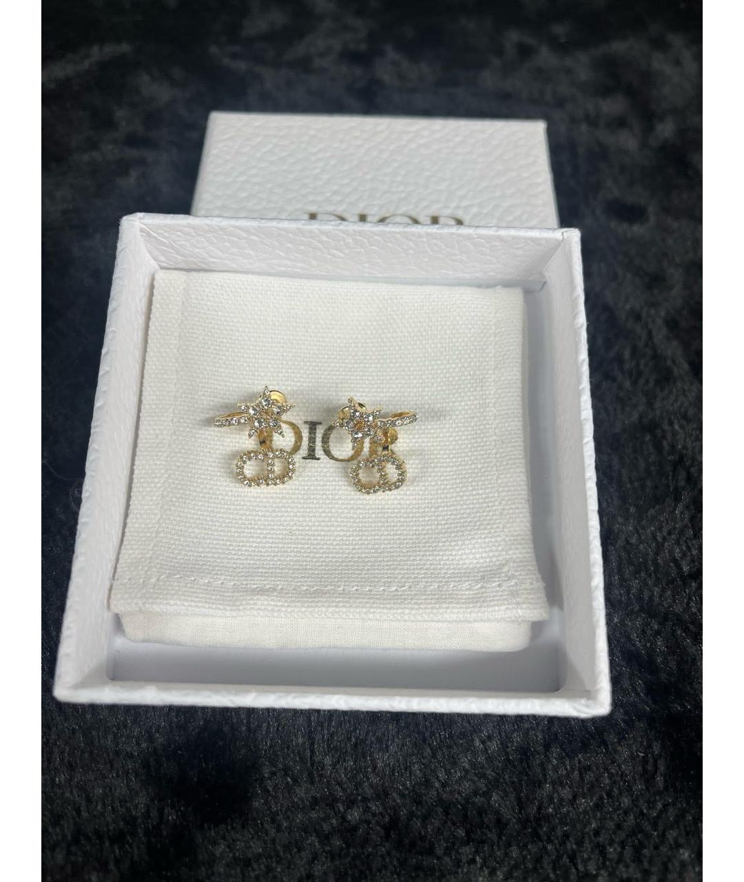 CHRISTIAN DIOR Золотые серьги, фото 4