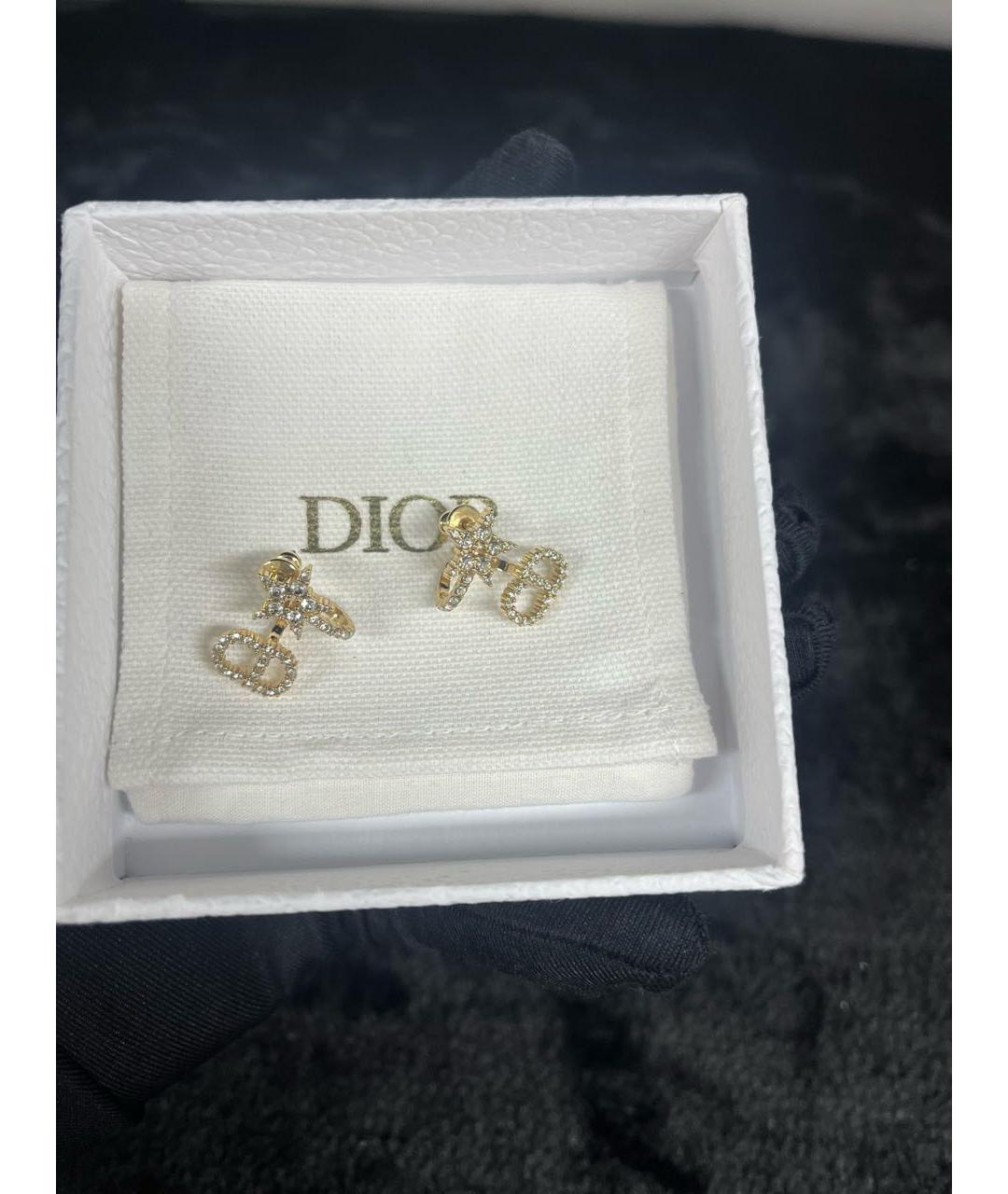 CHRISTIAN DIOR Золотые серьги, фото 2