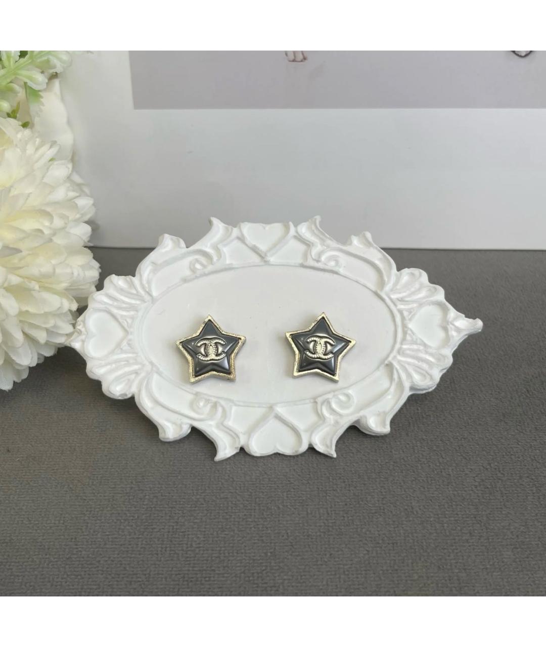 CHANEL Серебряные металлические серьги, фото 5