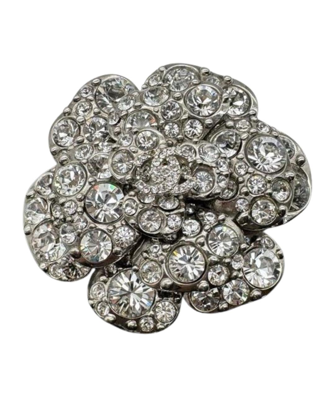 CHANEL Серебряная металлическая булавка / брошь, фото 1