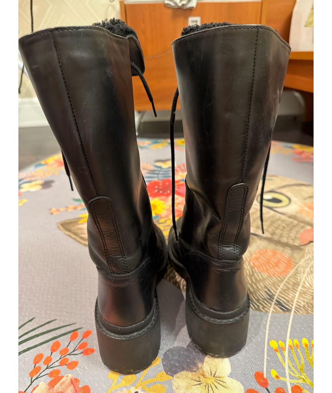 MARC BY MARC JACOBS Черные кожаные сапоги, фото 4