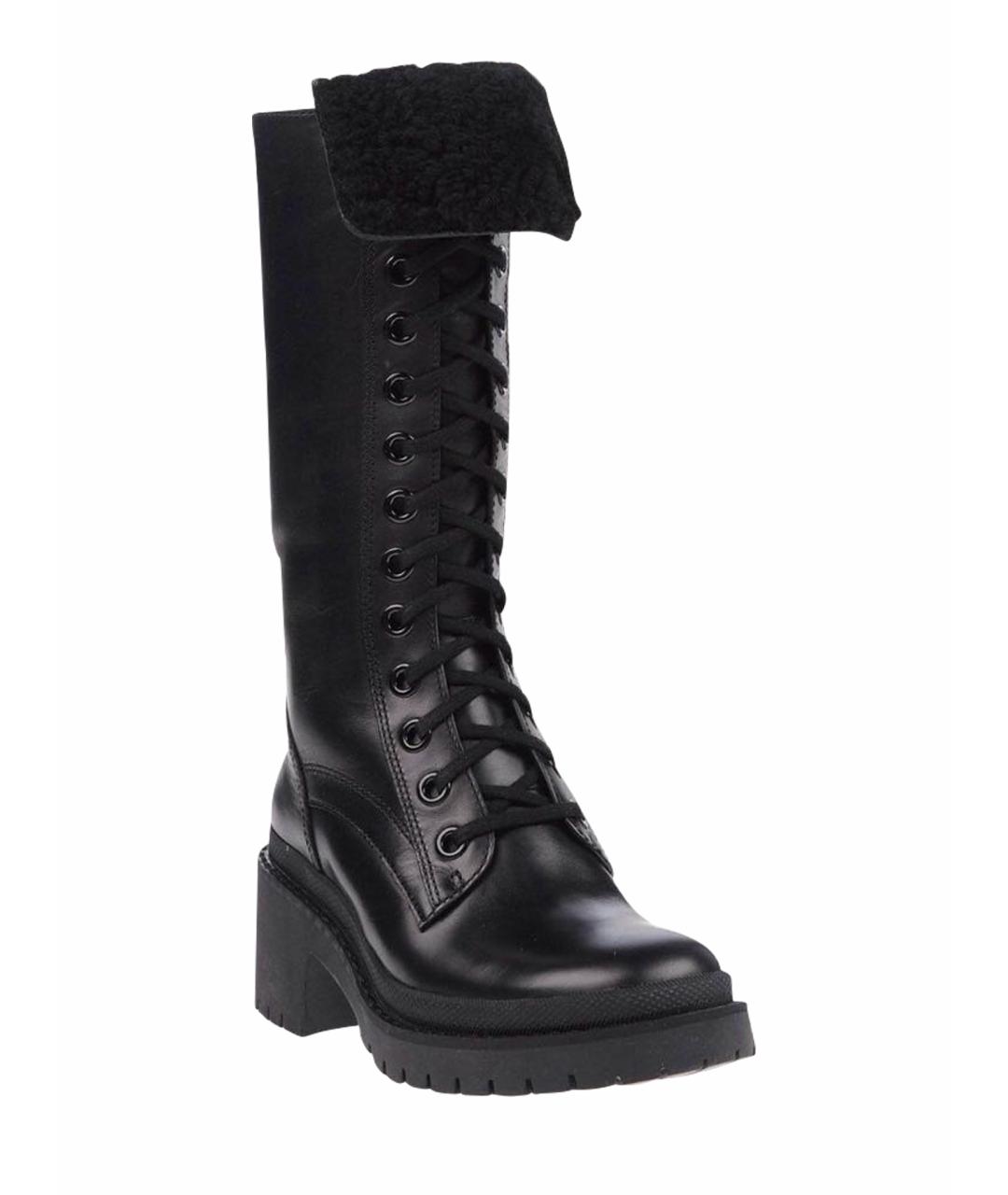 MARC BY MARC JACOBS Черные кожаные сапоги, фото 1