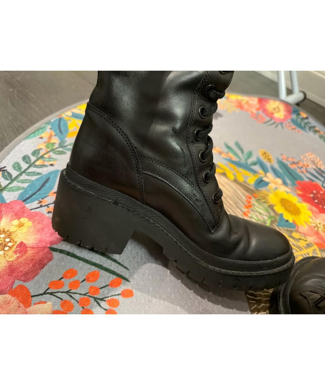 MARC BY MARC JACOBS Черные кожаные сапоги, фото 5