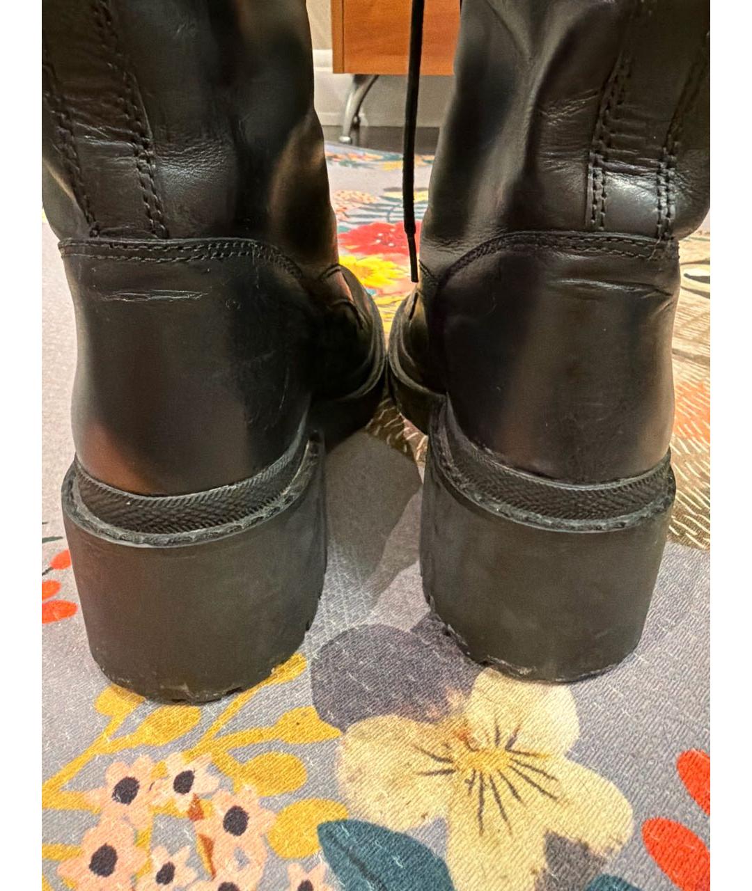 MARC BY MARC JACOBS Черные кожаные сапоги, фото 3