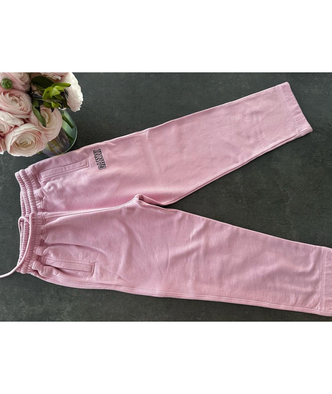 GANNI Розовый хлопковый спортивные костюмы, фото 4