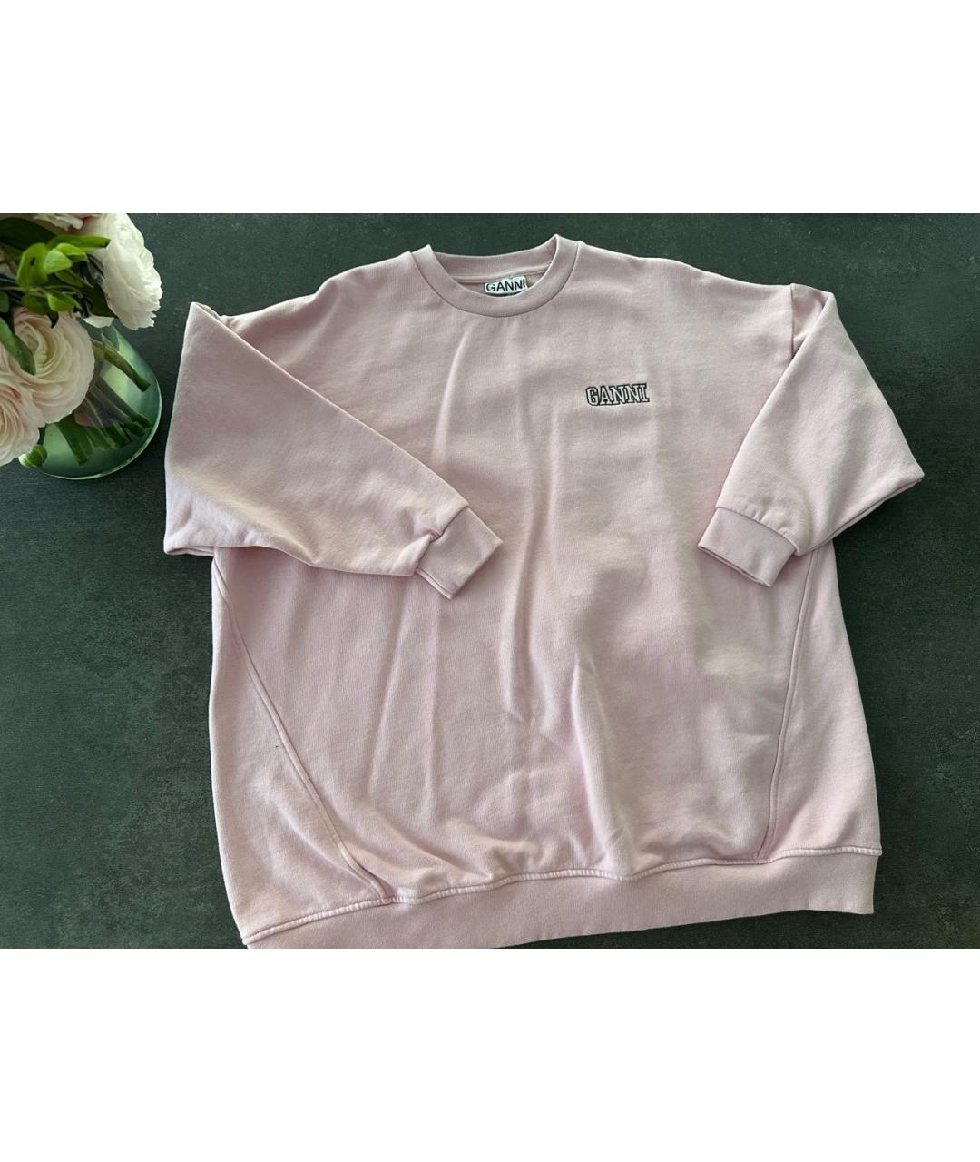 GANNI Розовый хлопковый спортивные костюмы, фото 2