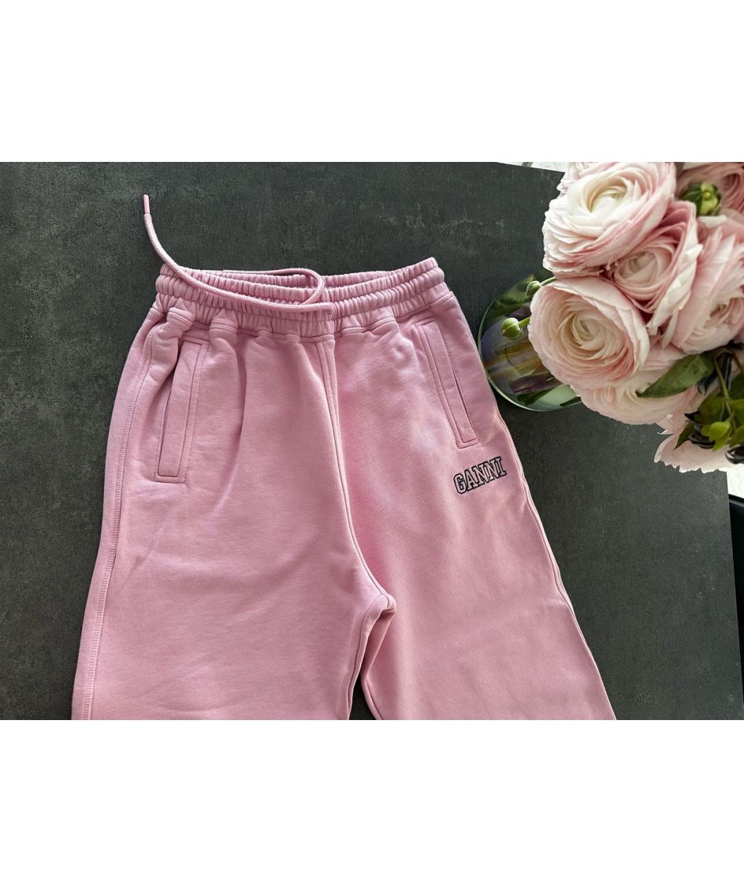 GANNI Розовый хлопковый спортивные костюмы, фото 5