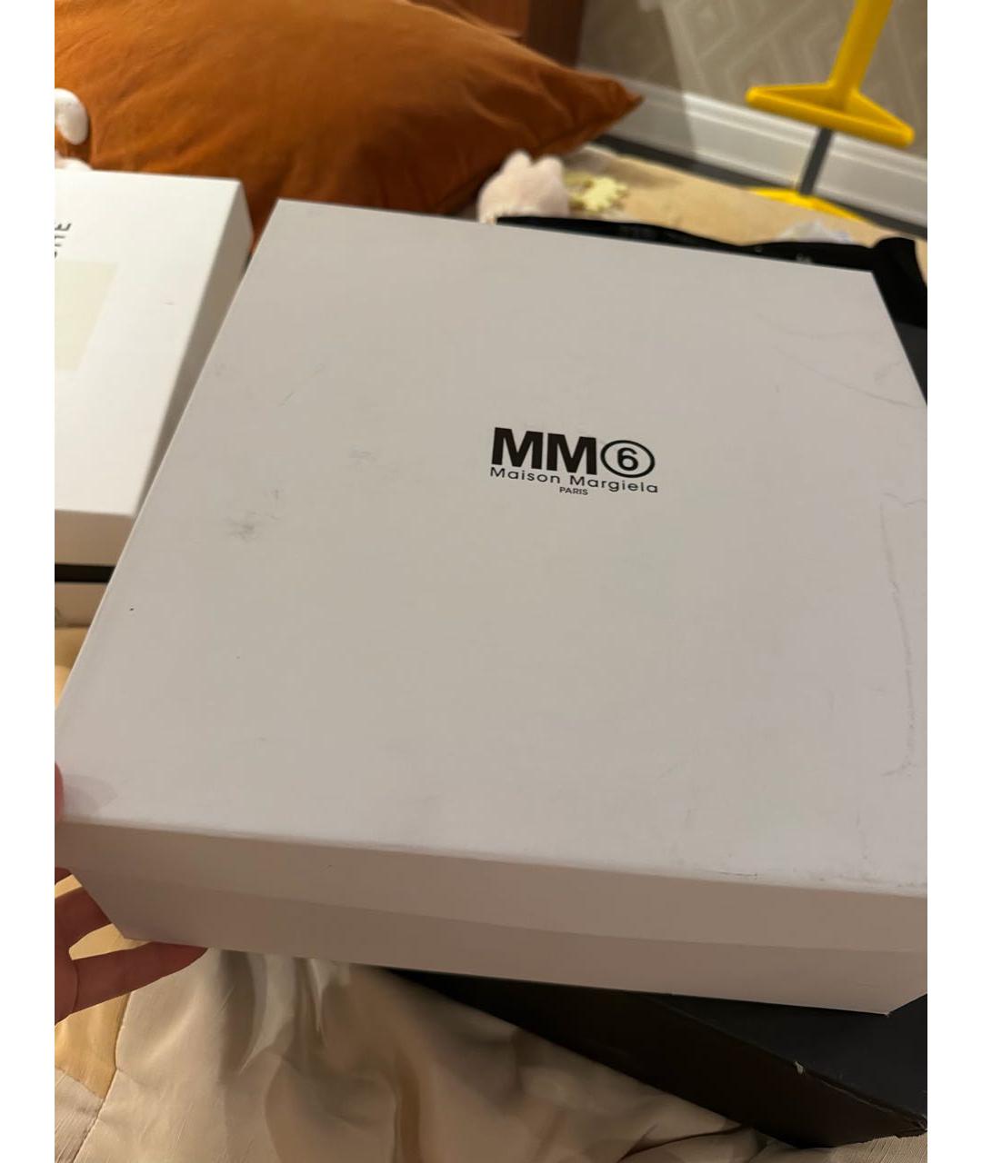 MM6 MAISON MARGIELA Коричневые кожаные ботинки, фото 6