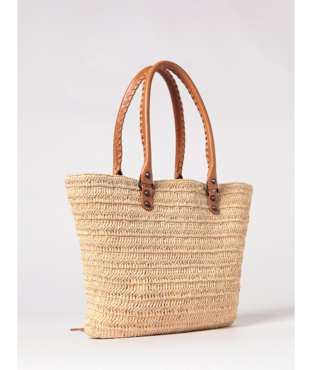 BALENCIAGA Бежевая пелетеная сумка тоут, фото 2