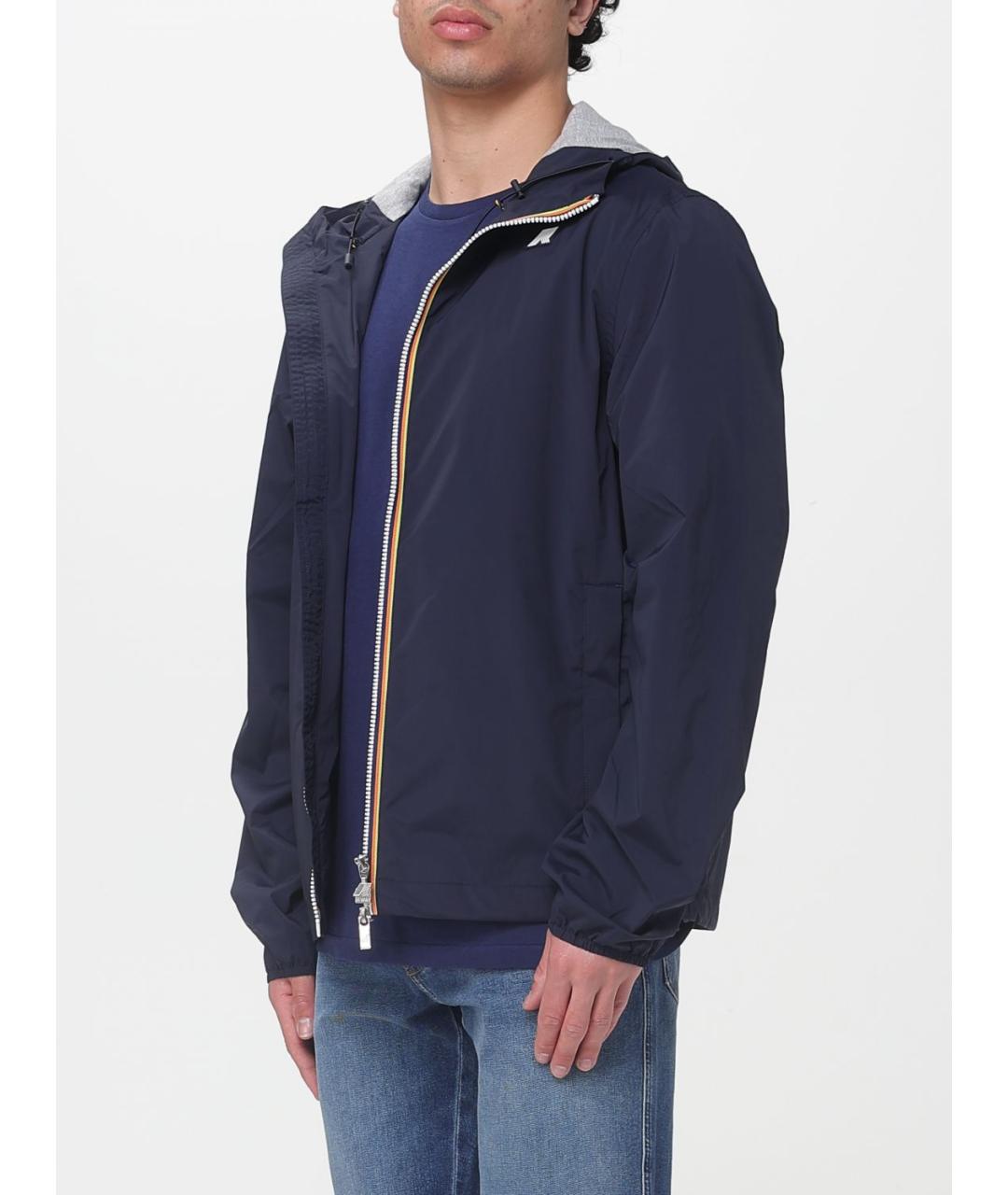 K-WAY Синяя полиамидовая куртка, фото 4