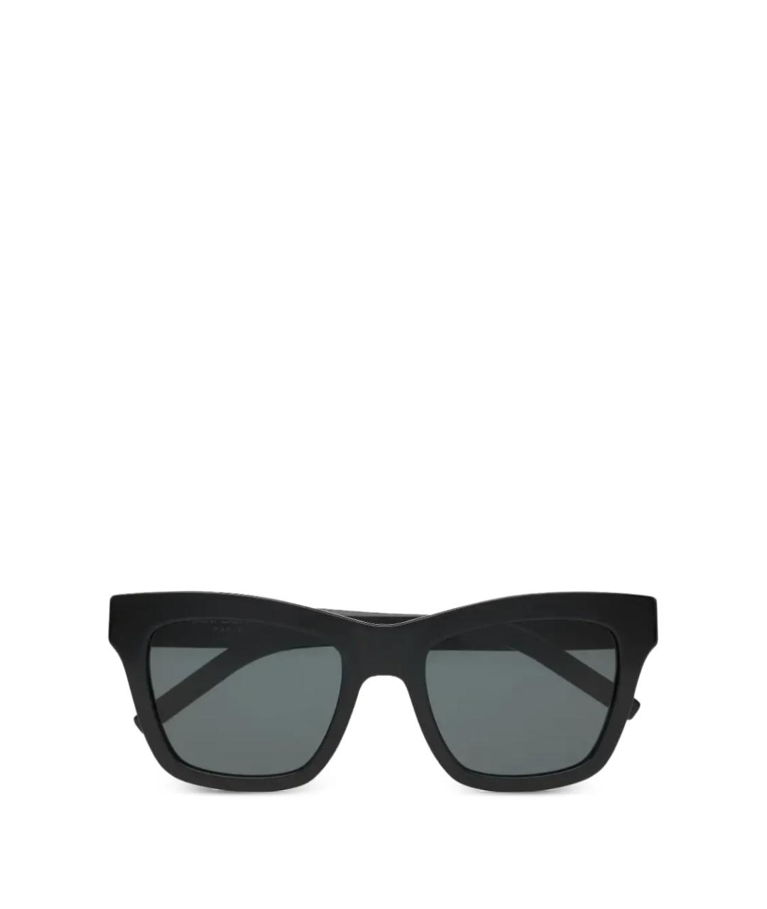 SAINT LAURENT Черные пластиковые солнцезащитные очки, фото 2