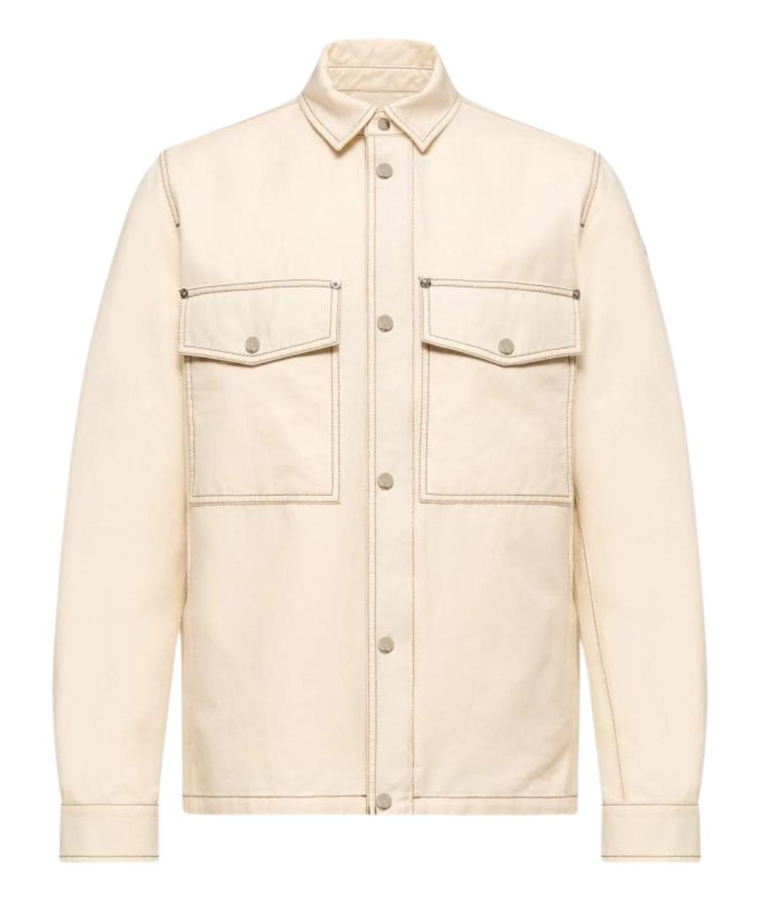 MONCLER Бежевая хлопковая куртка, фото 1