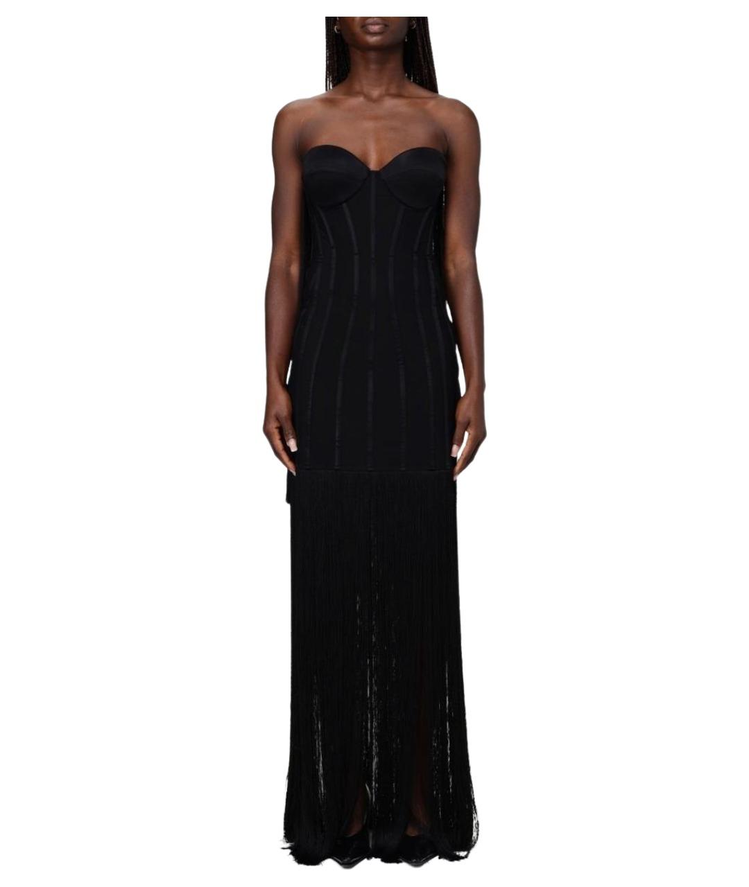 ELISABETTA FRANCHI Черное вечернее платье, фото 1