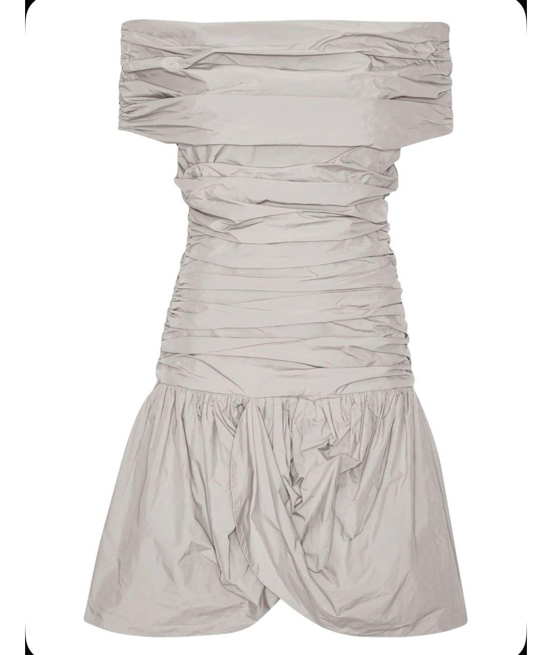 ROTATE Серое коктейльное платье, фото 9