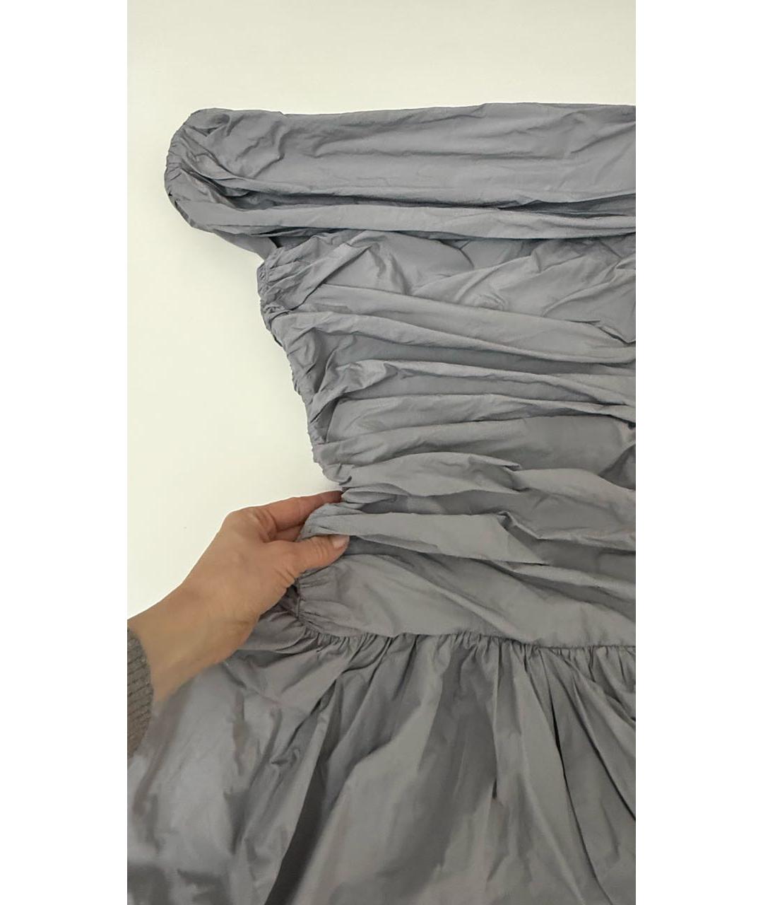 ROTATE Серое коктейльное платье, фото 7