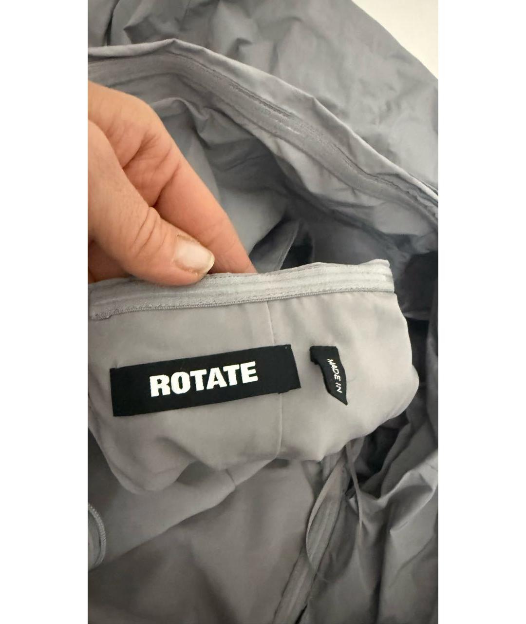 ROTATE Серое коктейльное платье, фото 8