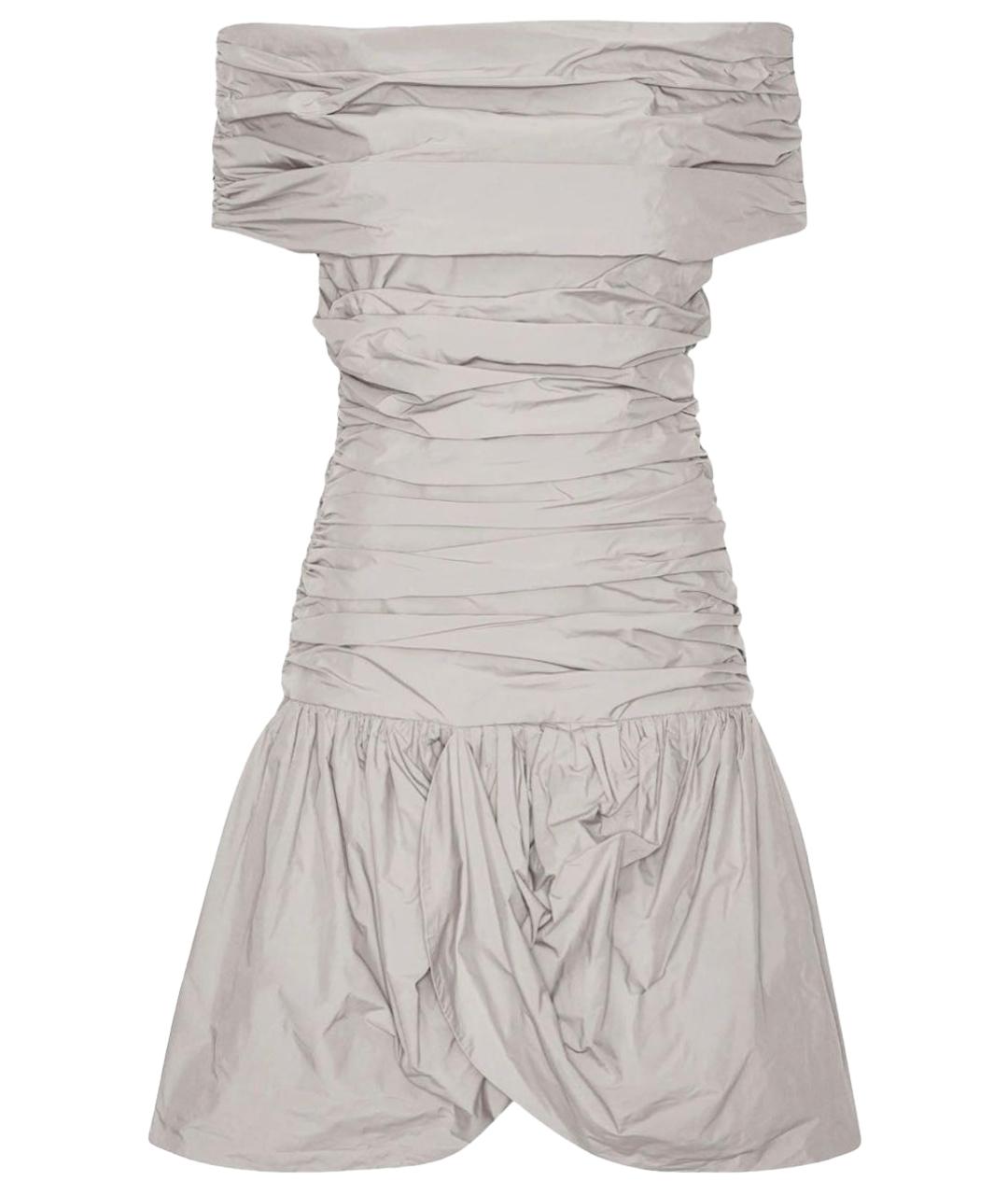 ROTATE Серое коктейльное платье, фото 1