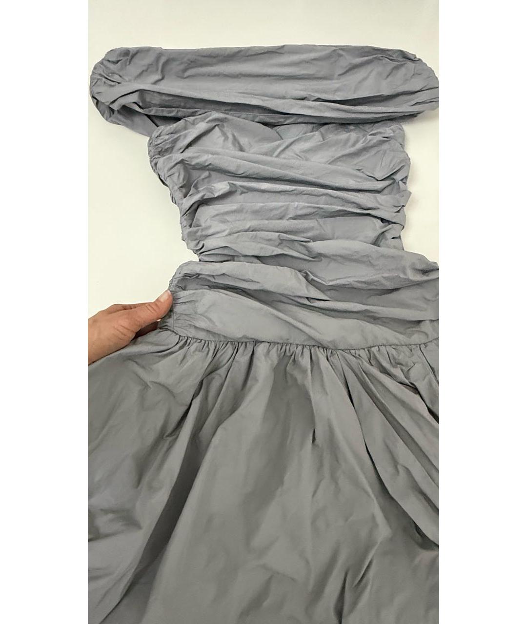 ROTATE Серое коктейльное платье, фото 6