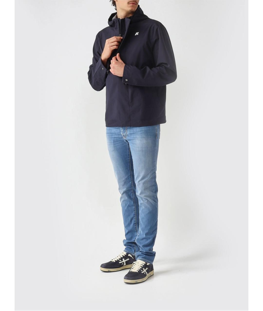 K-WAY Синяя полиэстеровая куртка, фото 2