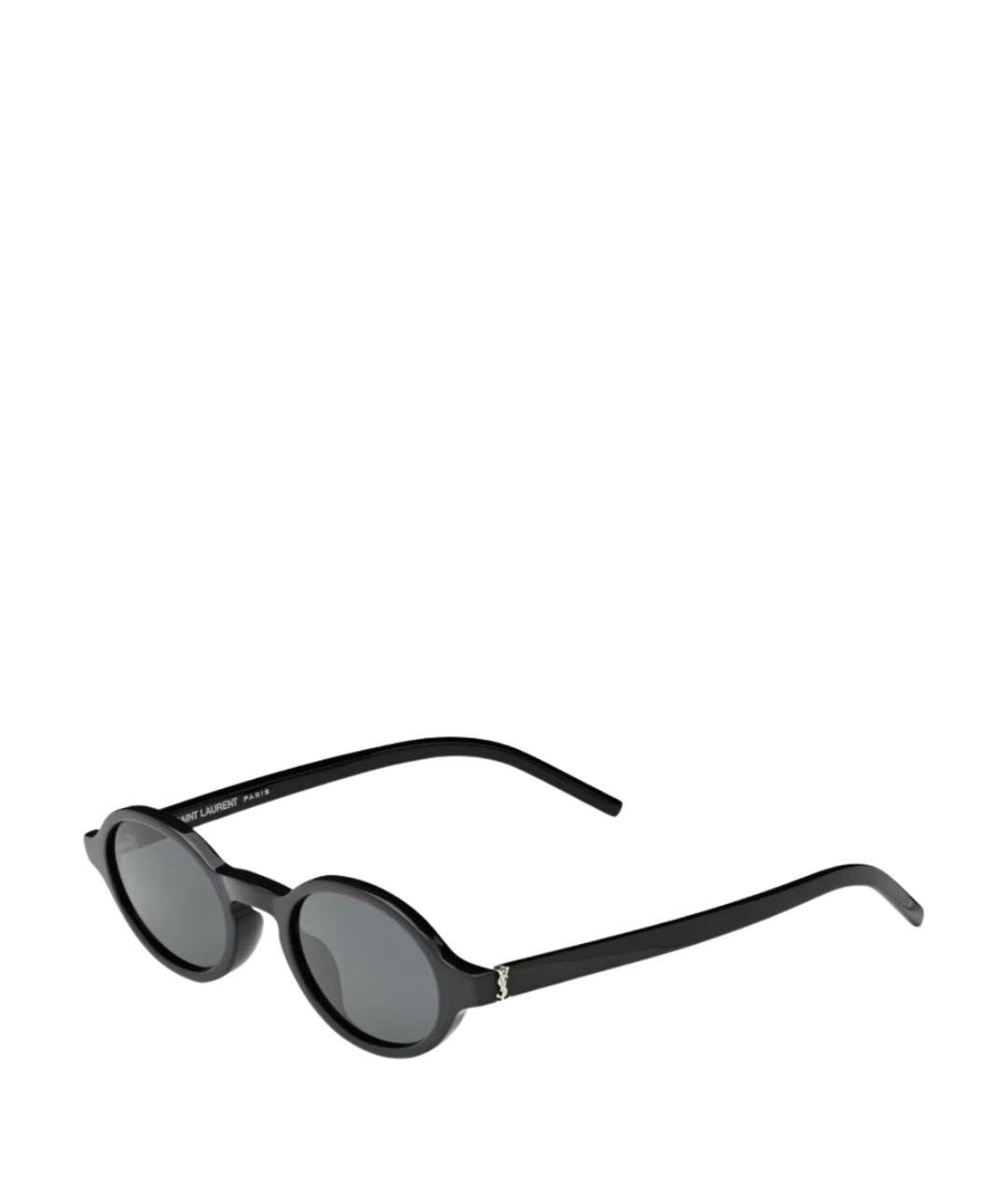 SAINT LAURENT Черные пластиковые солнцезащитные очки, фото 1