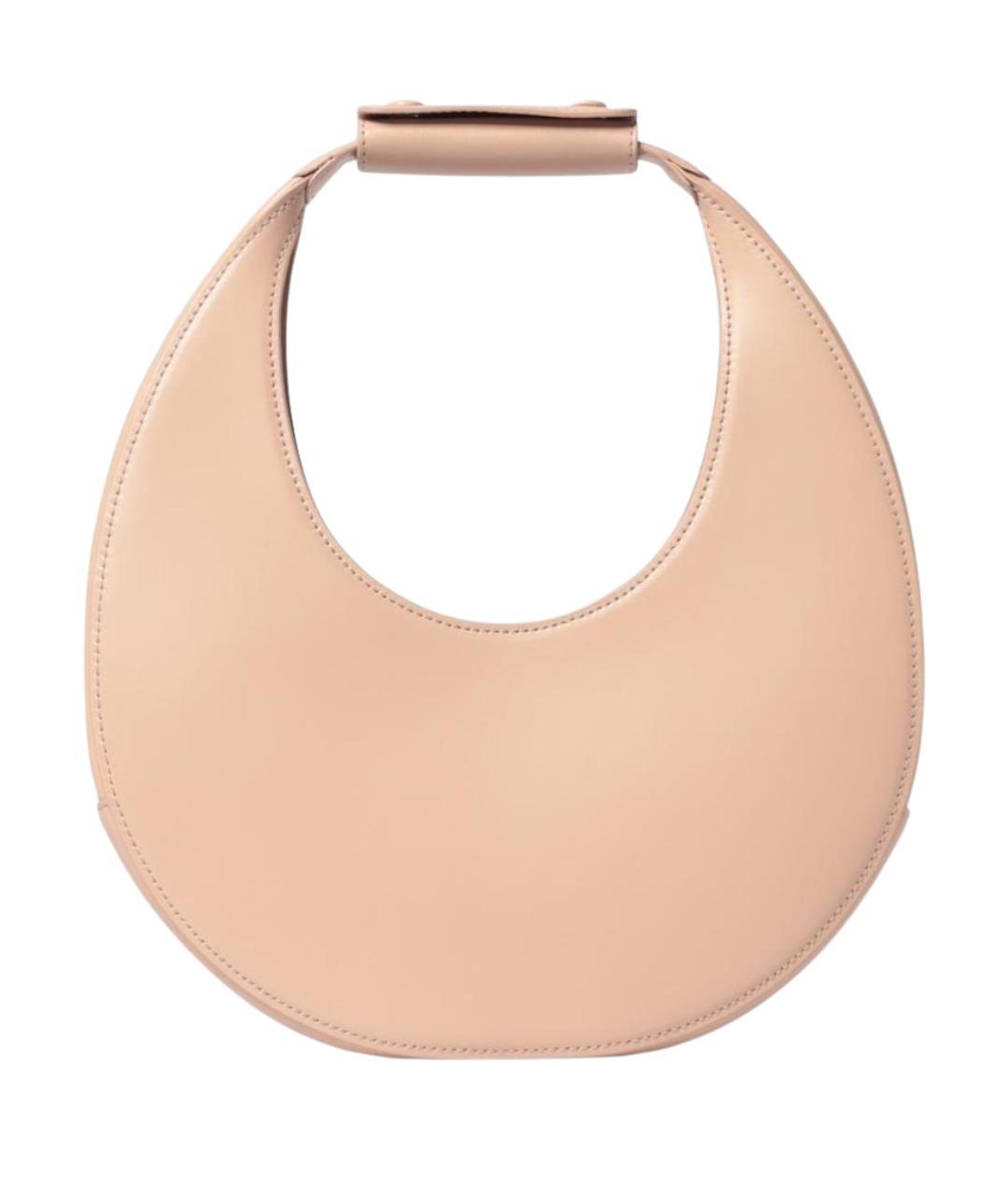 STAUD Бежевая кожаная сумка через плечо, фото 1