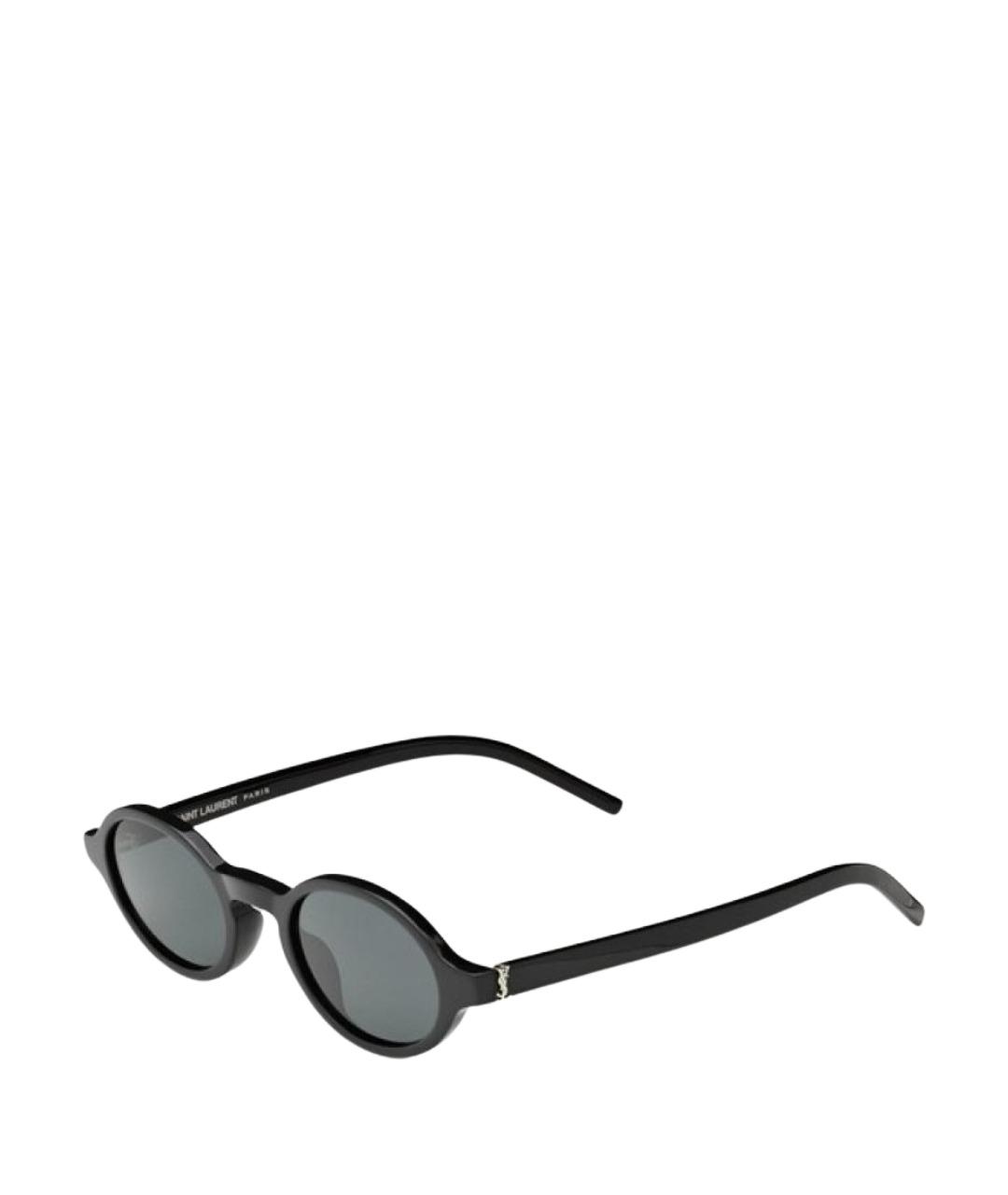 SAINT LAURENT Черные пластиковые солнцезащитные очки, фото 1