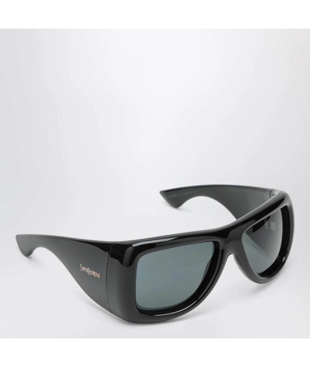 SAINT LAURENT Черные пластиковые солнцезащитные очки, фото 2