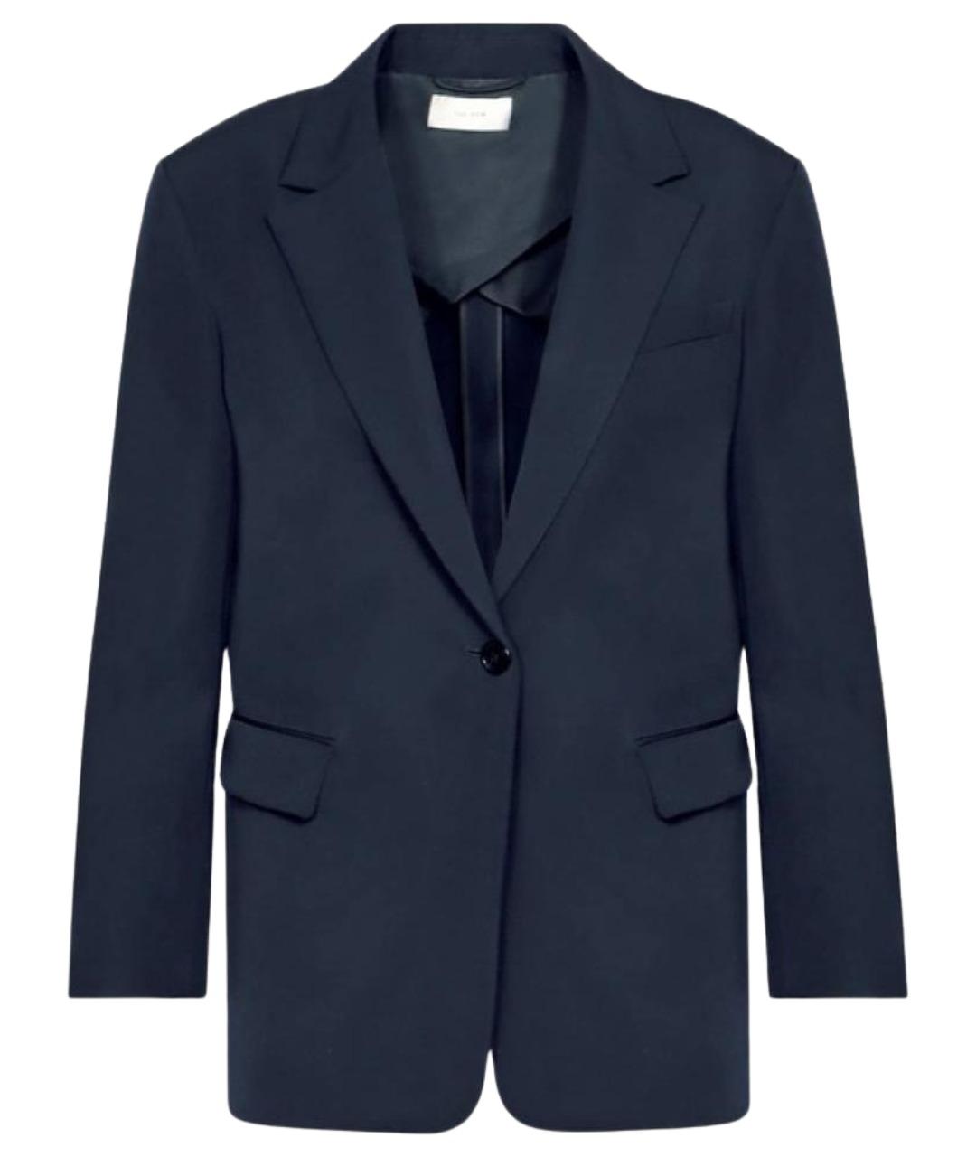 THE ROW Темно-синий шерстяной жакет/пиджак, фото 1