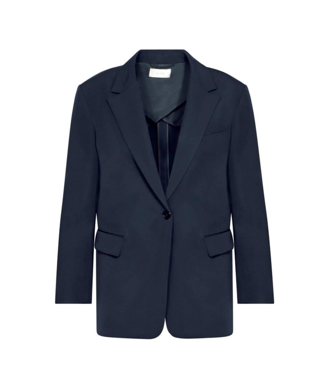 THE ROW Темно-синий шерстяной жакет/пиджак, фото 3