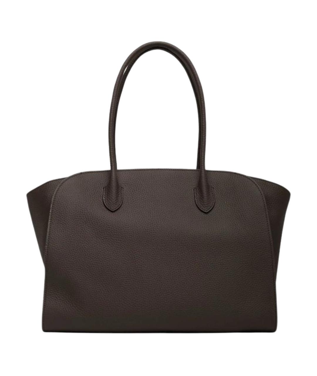 THE ROW Коричневая кожаная сумка тоут, фото 1