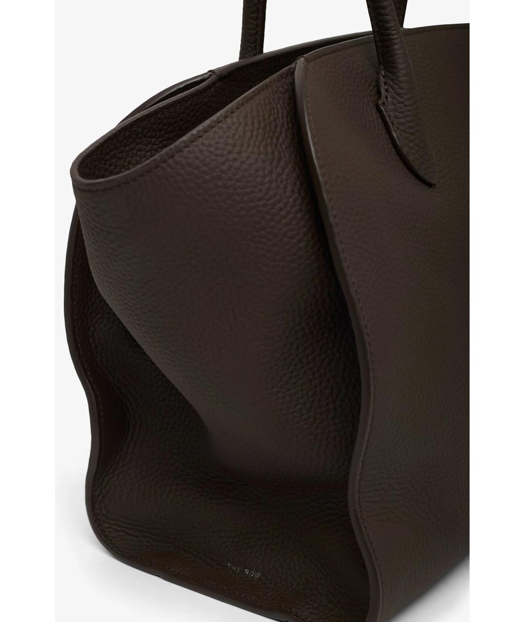 THE ROW Коричневая кожаная сумка тоут, фото 3