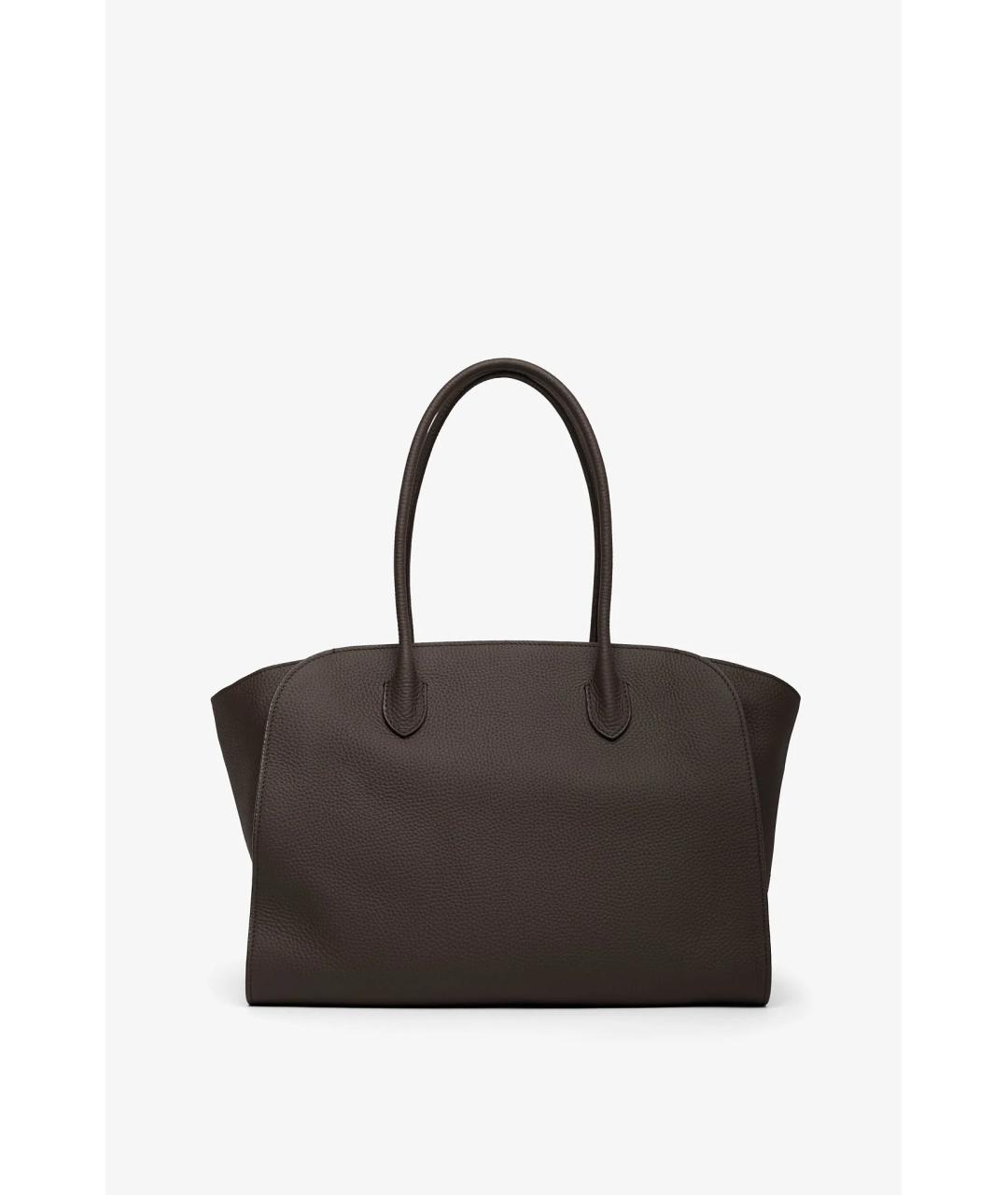 THE ROW Коричневая кожаная сумка тоут, фото 5