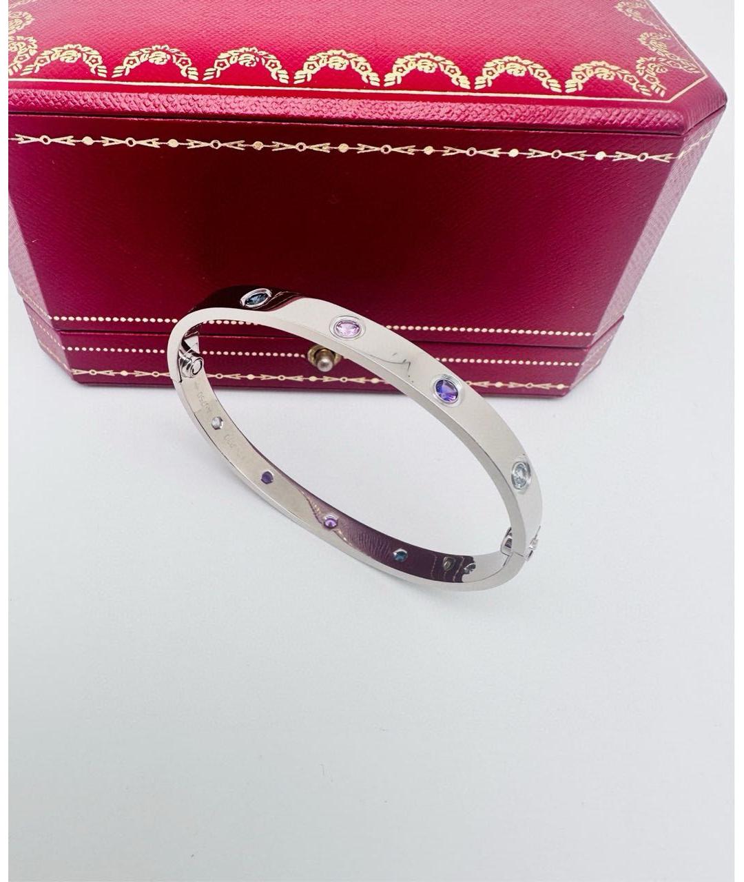 CARTIER Серебрянный браслет из белого золота, фото 6