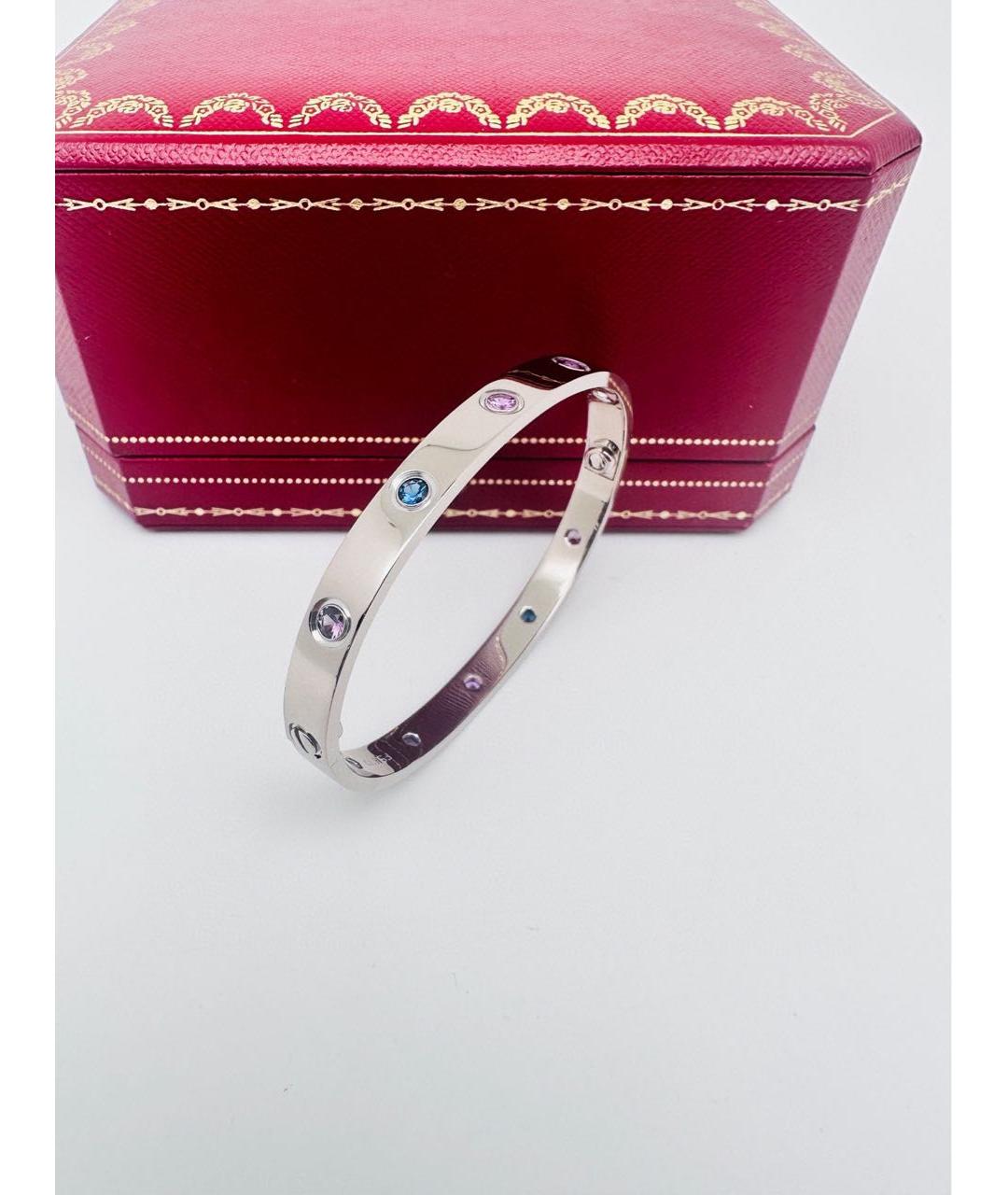 CARTIER Серебрянный браслет из белого золота, фото 5