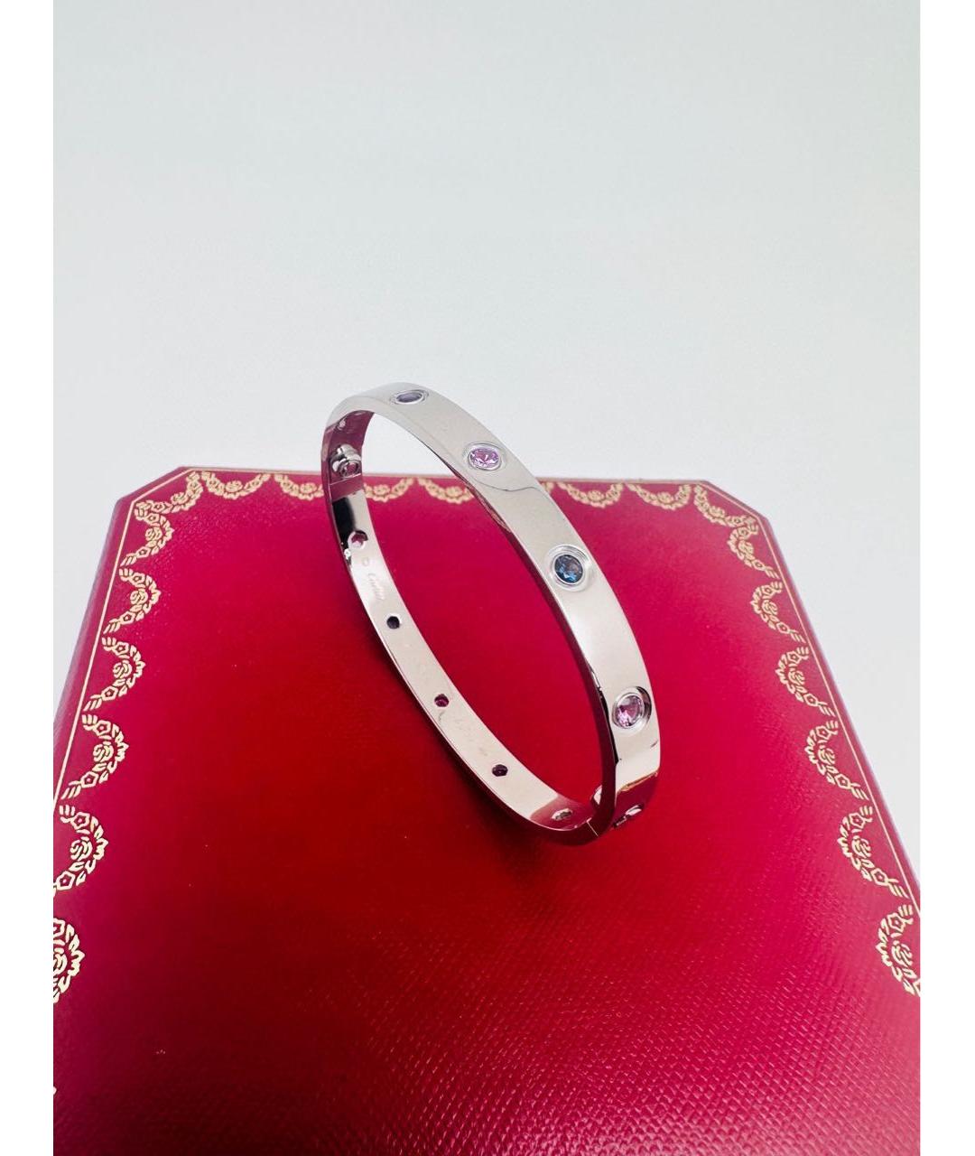 CARTIER Серебрянный браслет из белого золота, фото 4