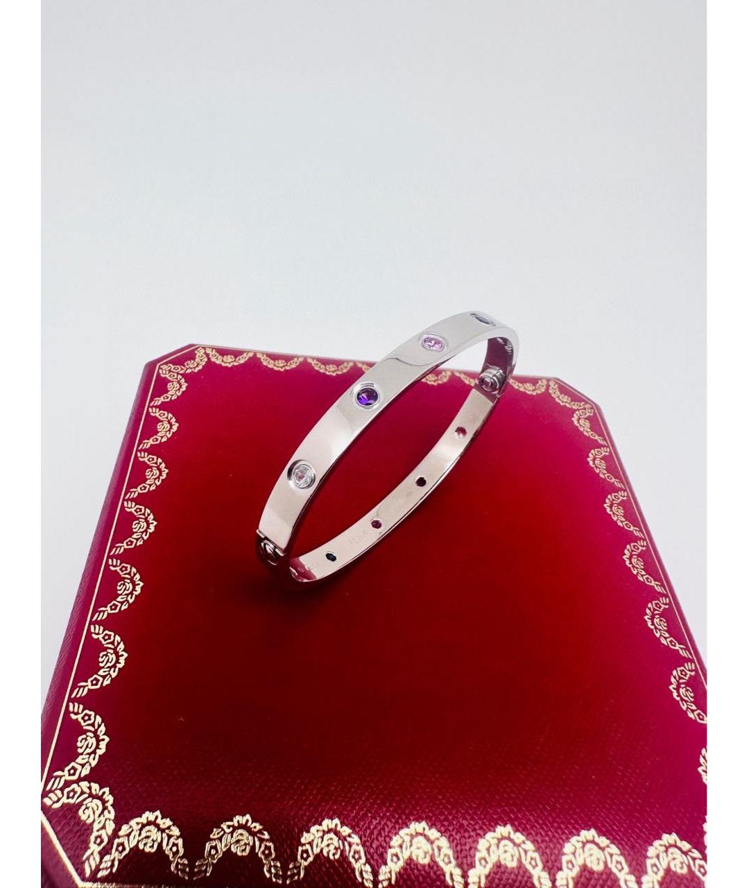 CARTIER Серебрянный браслет из белого золота, фото 3