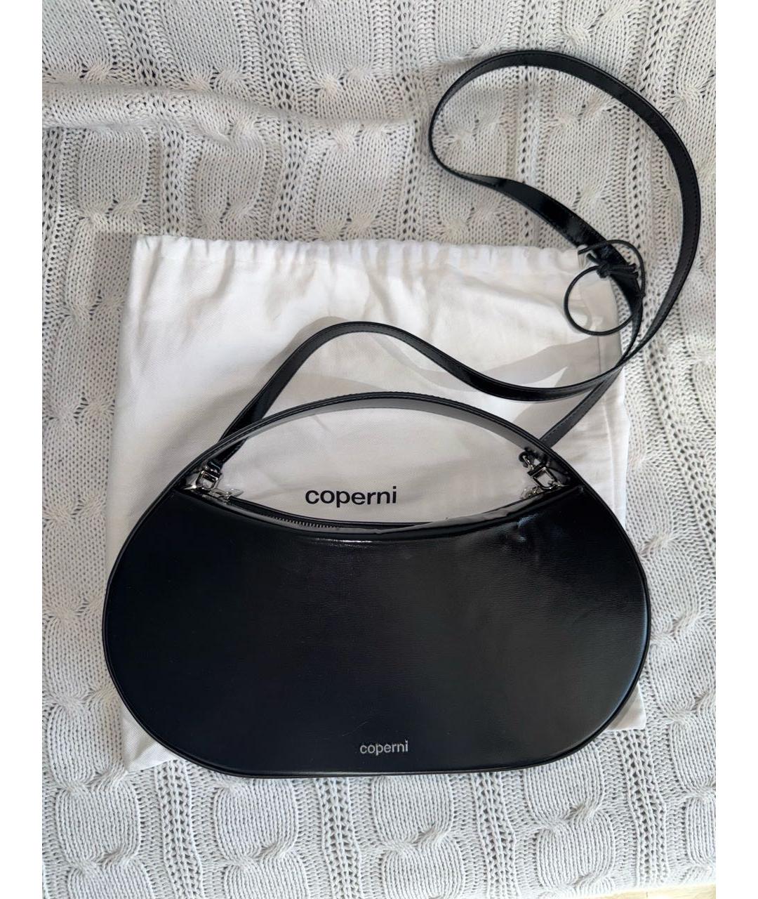 COPERNI Черная сумка с короткими ручками из искусственной кожи, фото 8