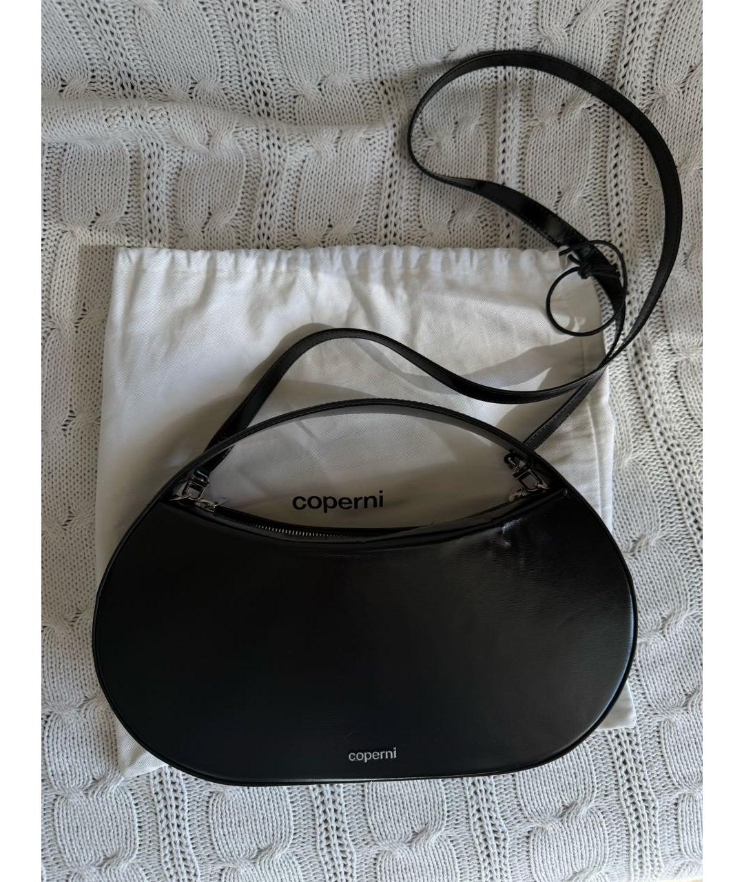 COPERNI Черная сумка с короткими ручками из искусственной кожи, фото 5