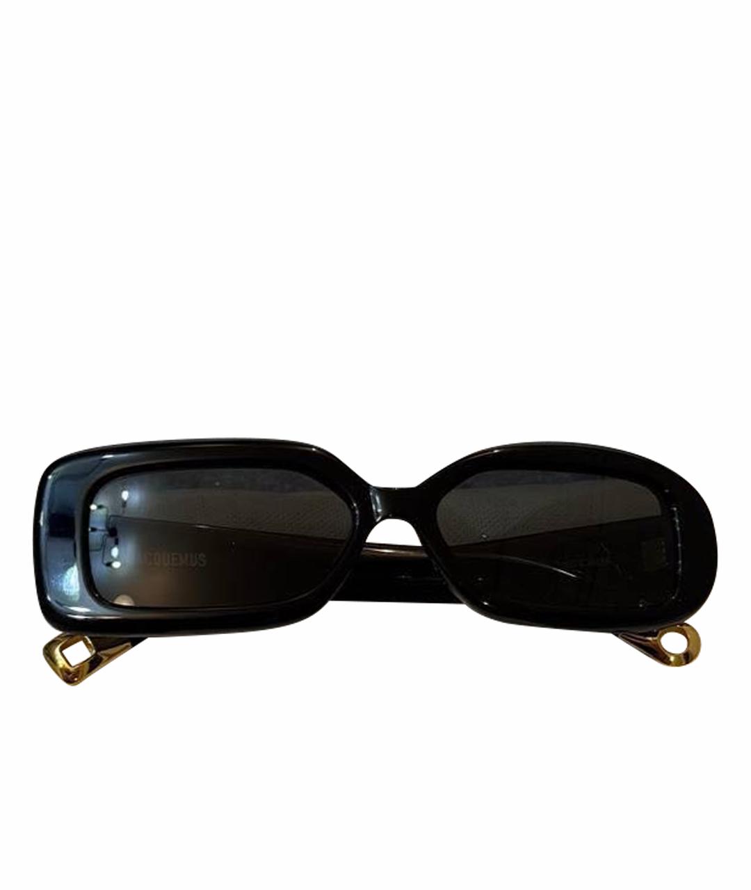 JACQUEMUS Черные пластиковые солнцезащитные очки, фото 1