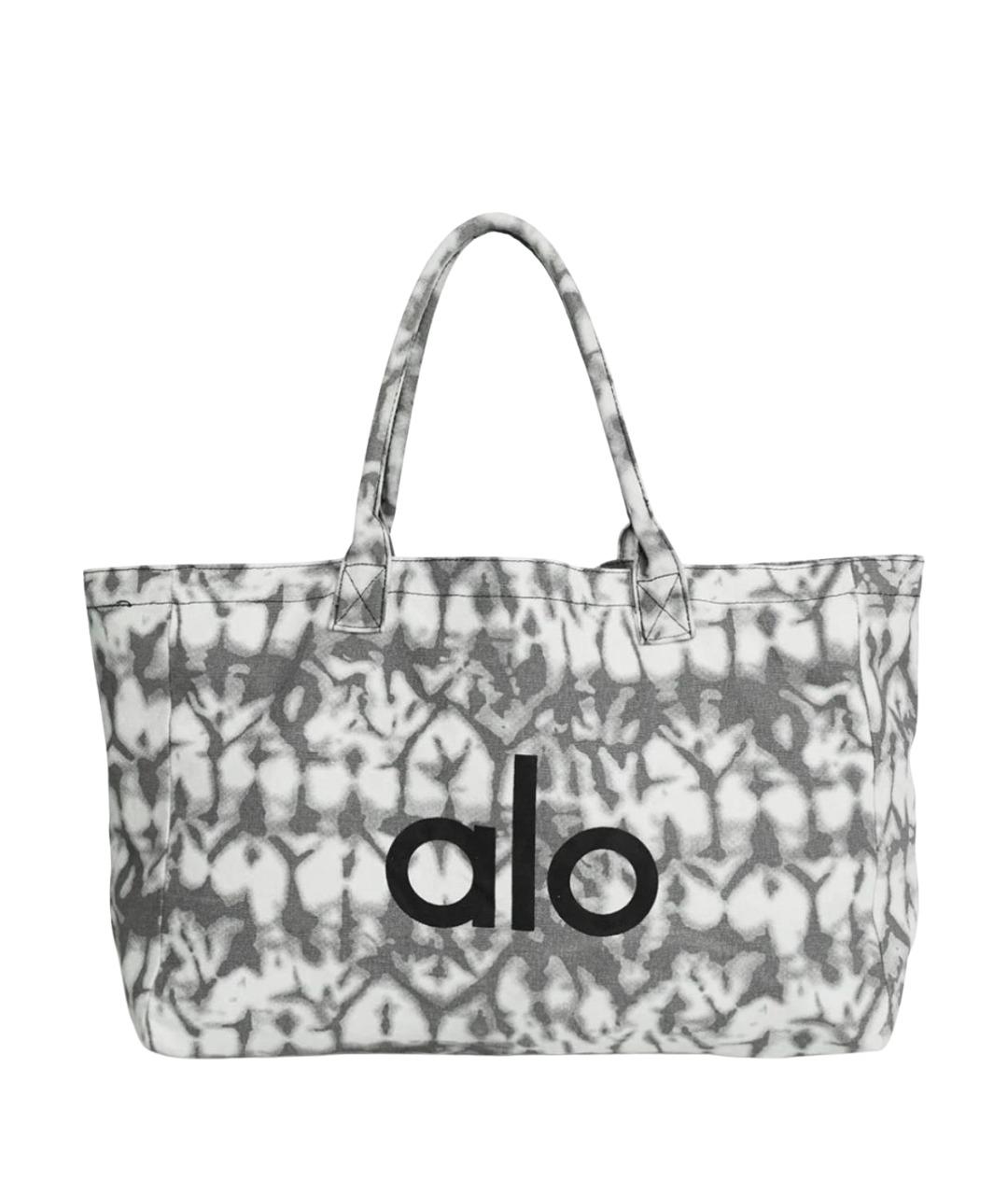 ALO YOGA Серая тканевая дорожная/спортивная сумка, фото 1