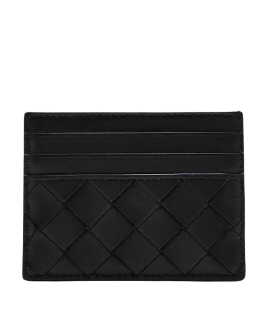 BOTTEGA VENETA Черный кожаный кардхолдер, фото 1