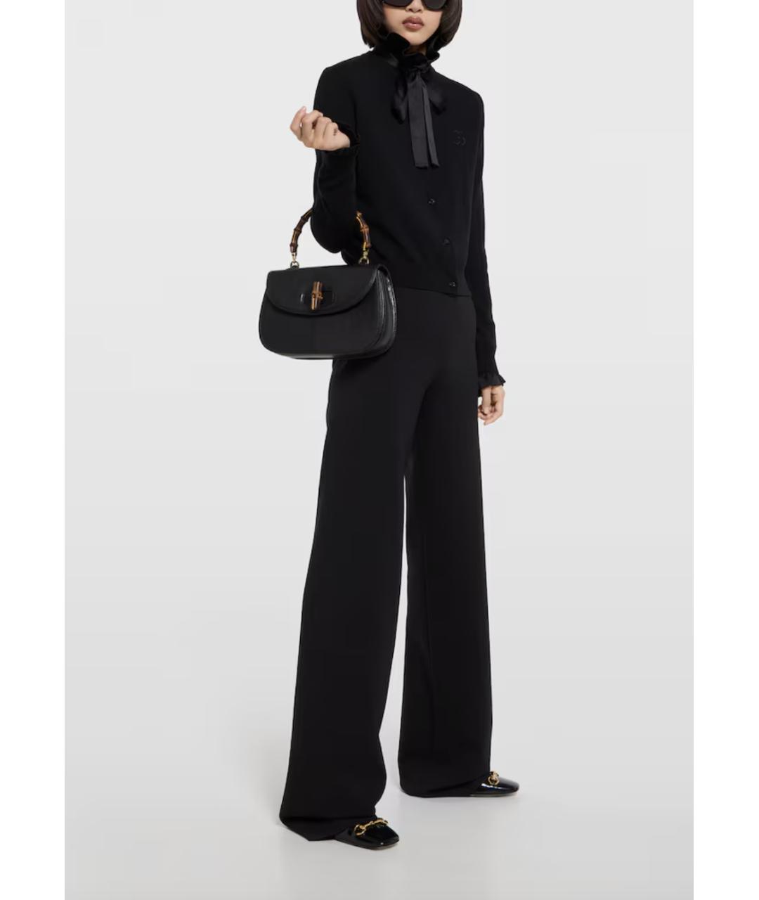 GUCCI Черный шерстяной кардиган, фото 2