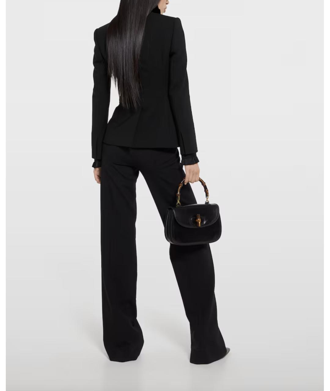 GUCCI Черный шерстяной жакет/пиджак, фото 4