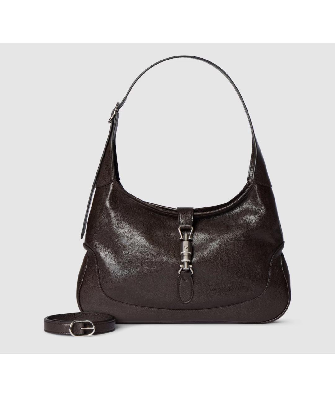 GUCCI Коричневая кожаная сумка через плечо, фото 6