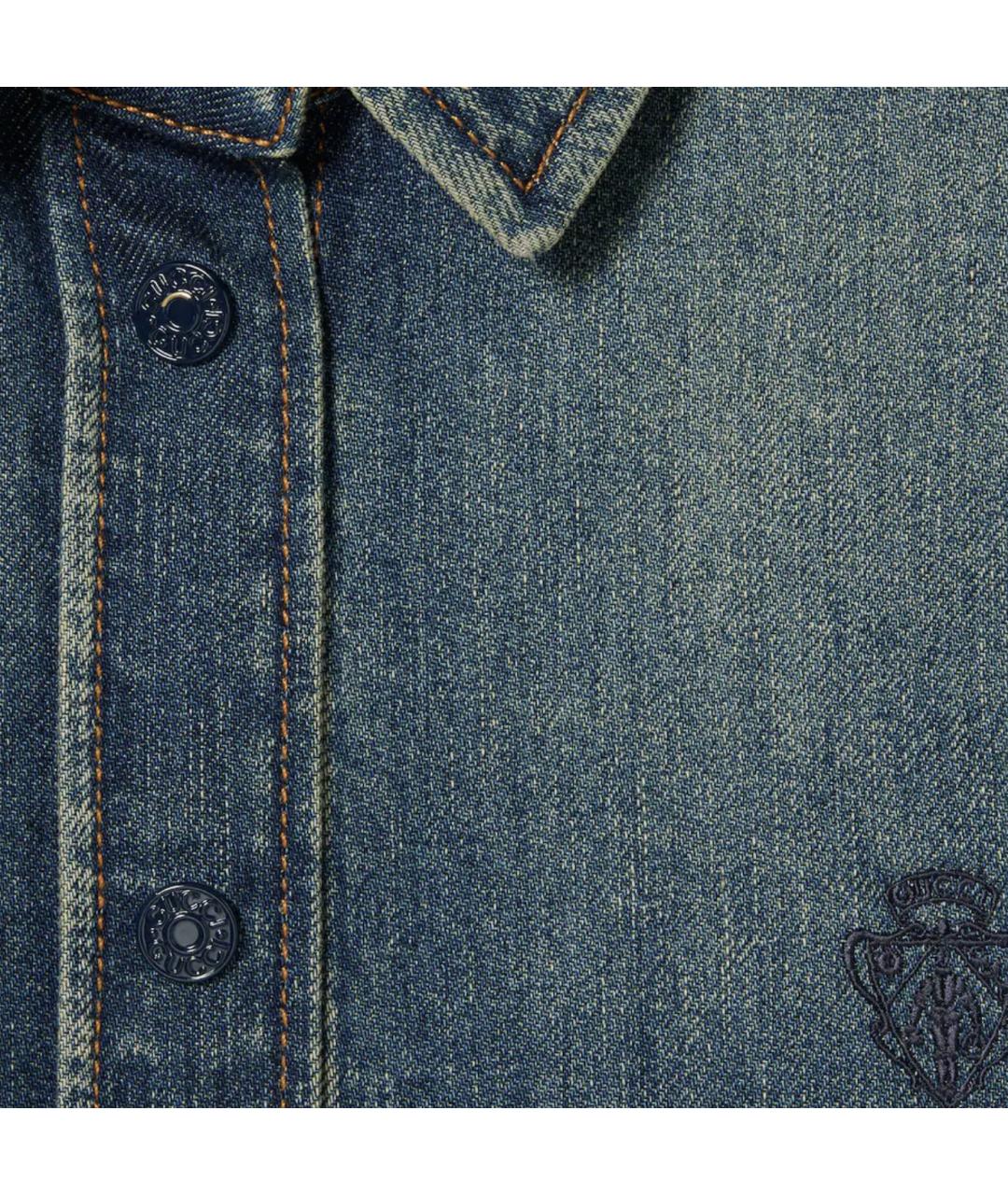 GUCCI Синяя хлопковая рубашка, фото 4