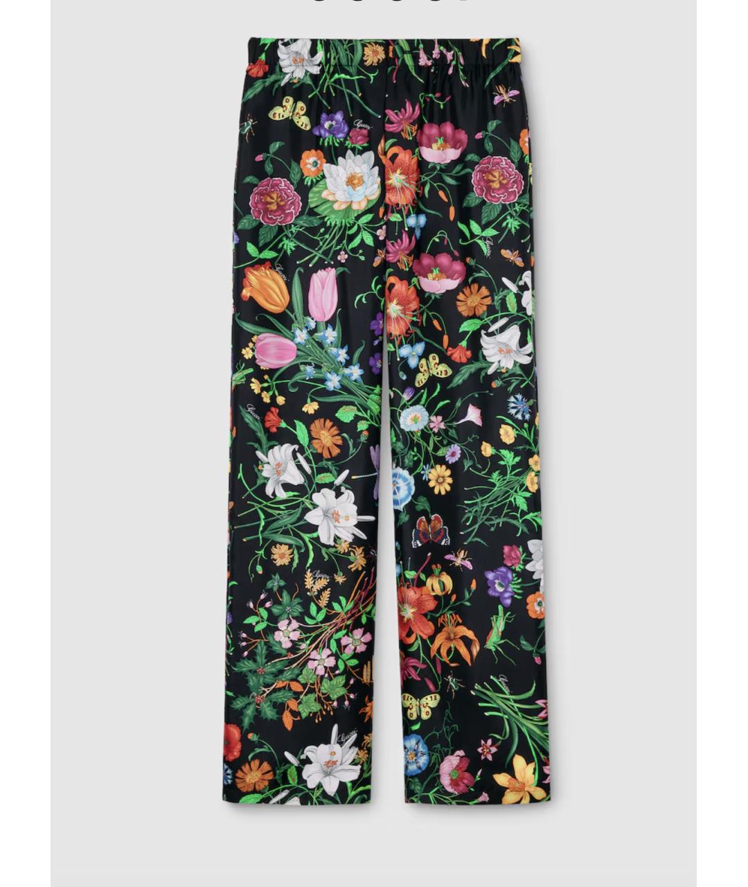 GUCCI Мульти ацетатные прямые брюки, фото 5